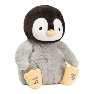 NEW GUND Baby Animated Kissy The Penguin Plush Singing Stuffed Animal Baby Toy